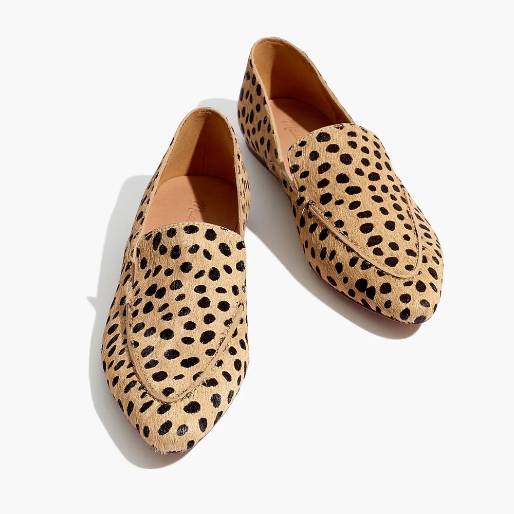 Madewell Frances skimmer in dotted calf hair